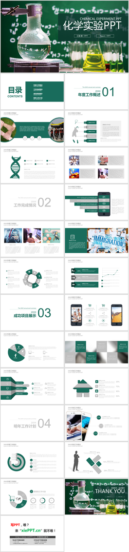 绿色化学实验PPT模板